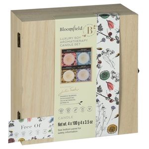 Bloomfield Luxury Soy Aromatherapy Candle Set, 4pc